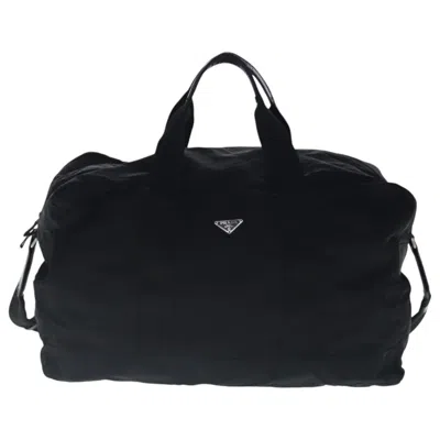 Pre-owned Prada Black Synthetic Travel Bag ()
