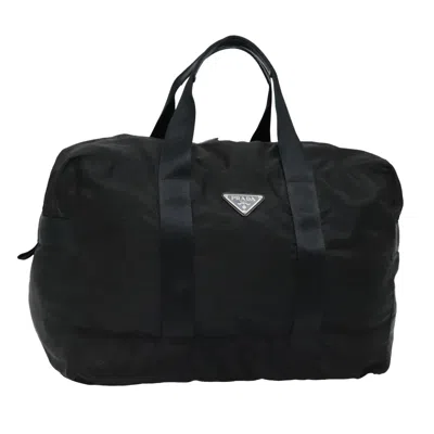Pre-owned Prada Black Synthetic Travel Bag ()