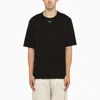 Prada Triangle Logo Oversized T-shirt In Black
