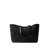 Prada Re-edition 1978 Medium Re-nylon And Saffiano Leather Tote Bags In Black