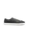 Prada Men's Aged-effect Leather Sneakers In Multi