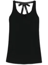 Prada Black Triangle-logo Mini Dress
