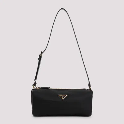 Prada Black Triangle Logo Shoulder Bag