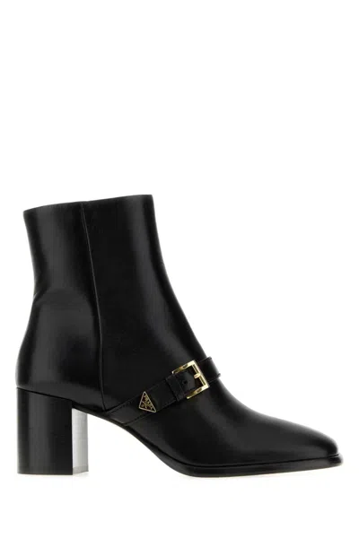 Prada Black Tronchetti Boots
