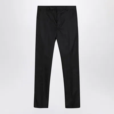 Prada Black Trousers In Re-nylon Men
