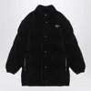 Prada Detachable-sleeve Puffer Jacket In Black