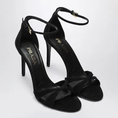 Prada Black Velvet Pumps