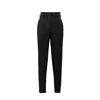 Prada Black Virgin Wool Casual Pants In Black