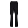 Prada Straight Leg Wool Trousers In Black
