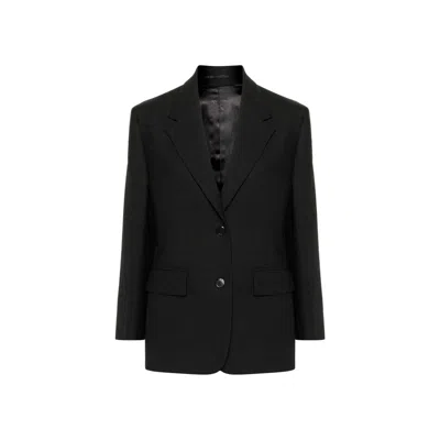 PRADA PRADA BLACK VIRGIN WOOL WOMEN'S BLAZER