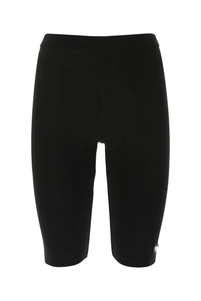 PRADA BLACK VISCOSE BLEND LEGGINGS