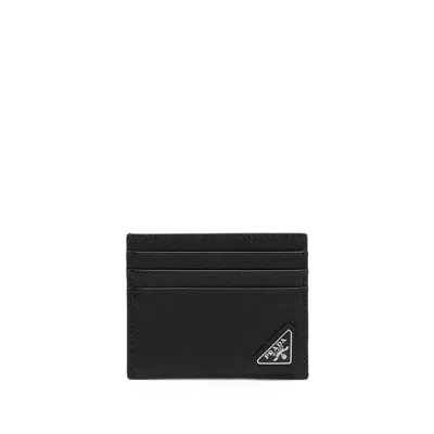 PRADA PRADA BLACK WALLETS & CARDHOLDERS MEN