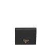 Prada Saffiano Small Wallet Accessories In Black