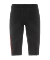 Prada Black Well-fitting Riding Shorts In Black