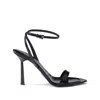 Prada Logo-detailed Leather Sandals In Black