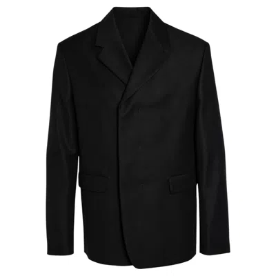 Pre-owned Prada , Black Wool And Mohair Blazer