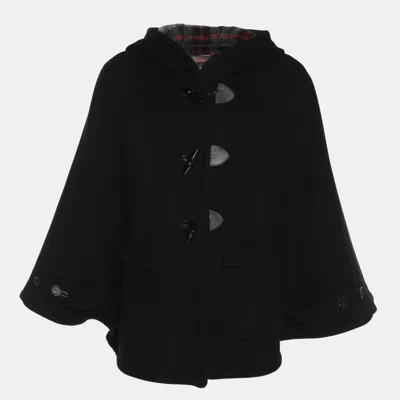 Pre-owned Prada Black Wool Blend Cape Xxs