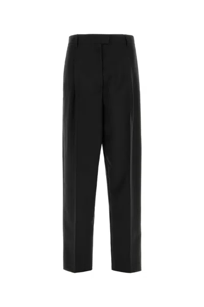 Prada Black Wool Blend Pant