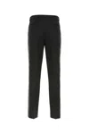Prada Black Wool Blend Pant In Black