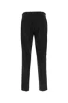 Prada Black Wool Blend Pant In Black