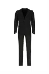 Prada Completo In Misto Lana Nera  Uomo In Black