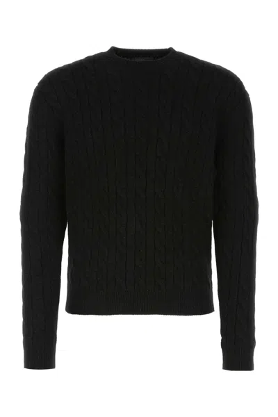 Prada Black Wool Blend Sweater
