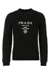 Prada Logo Wool And Cashmere Sweater