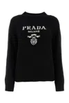Prada Women's Wool Blend Sweater In Nero
