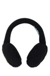 Prada Wool Earmuffs In Nero