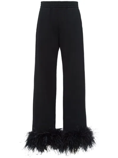 PRADA BLACK WOOL PANTS