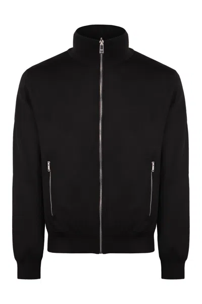 PRADA PRADA BLACK WOOL REVERSIBLE CARDIGAN