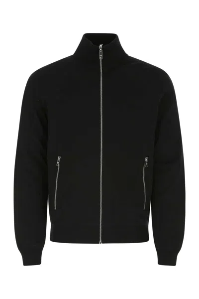 PRADA BLACK WOOL REVERSIBLE CARDIGAN