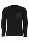 Prada Black Wool Sweater In F0002