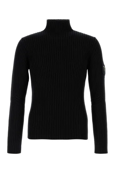 Prada Logo-lettering Sweater In Black