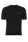 Prada Triangle Logo Oversized T-shirt In F0002