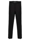 Prada Black Wool Tailored Trousers In Black