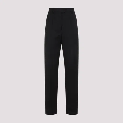 PRADA WOMEN BLACK WOOL TROUSERS, 26 LUXURY PANTS FOR WOMEN DARVEYS