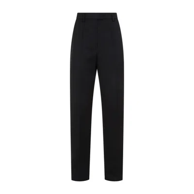 Prada Black Wool Trousers For Women (ss24)