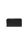 Prada Black Zippered Wallet In Black