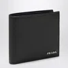 Prada Logo Lettering Saffiano Leather Wallet