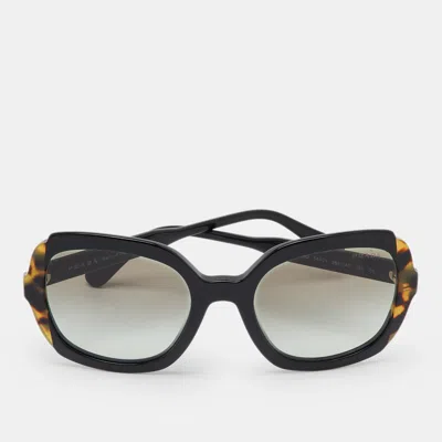 Pre-owned Prada Black/brown Gradient Spr16u Square Sunglasses