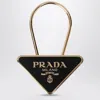 Prada Women's Steel Keyring In Silver