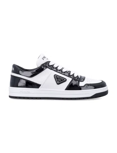 Prada Blackwhite Logo Sneakers In Multi