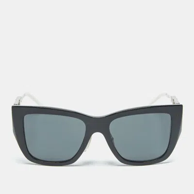 Pre-owned Prada Black/white Spr 21y Square Sunglasses