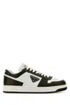 Prada Leather Sneakers Downtown Two-tone In White