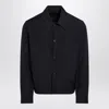 Prada Wool Blend Tailored Jacket Collared Design In Black