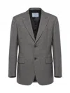 Prada Long-sleeve Blazer In Gray