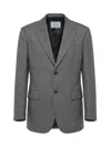 Prada Blazer Jacket In Gray