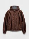 Prada Re-nylon Reversible Jacket In Brown