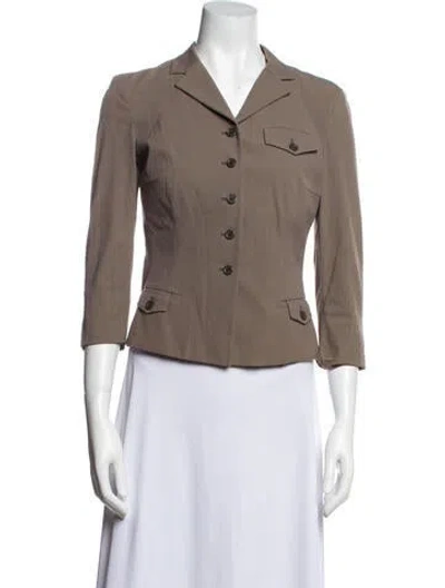 Pre-owned Prada Blazer In Neutral